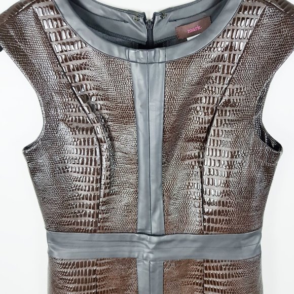 Mark. Leather Dress - Picture 4 of 5